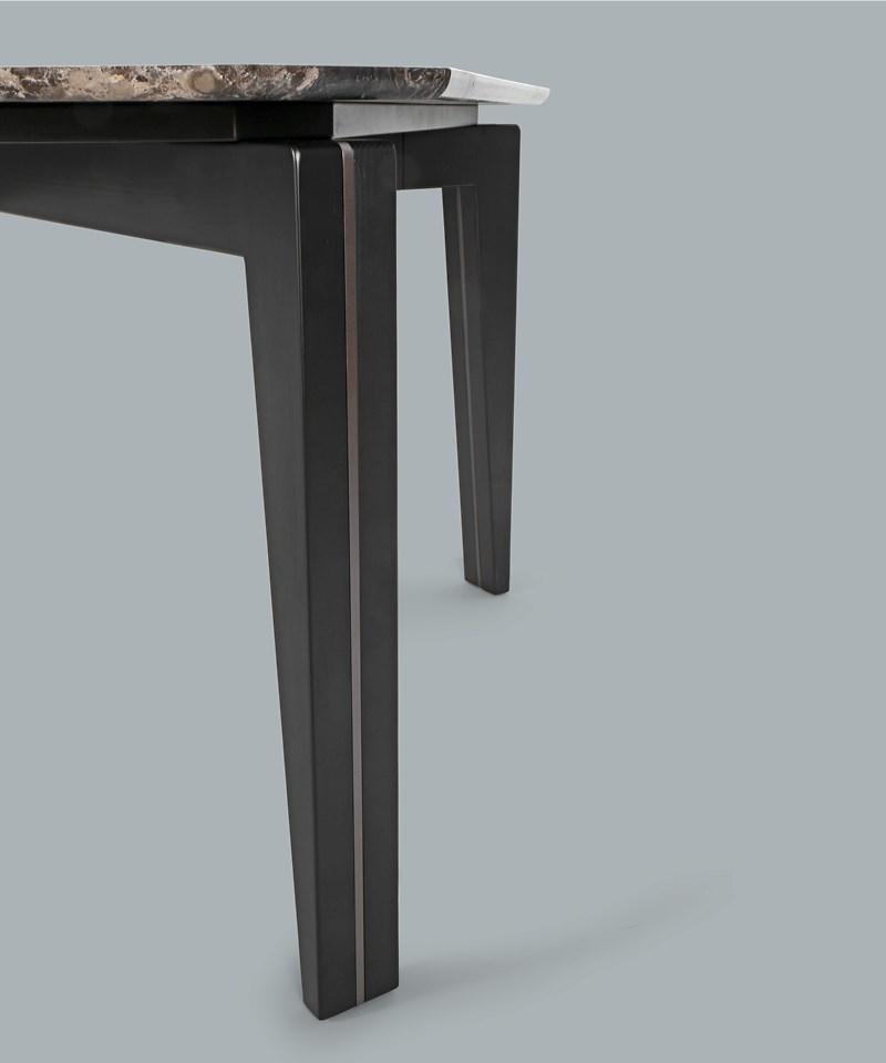 Rectangular marble dining table | Curzio by Borzalino
