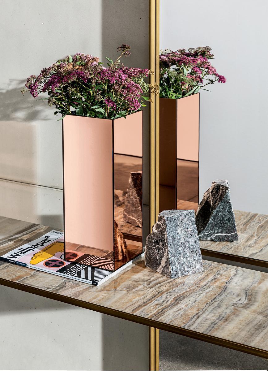 Rectangular ceramic console table | Quadro by Sovet