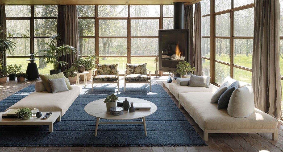 Sectional modular fabric sofa | Haneda by Desiree