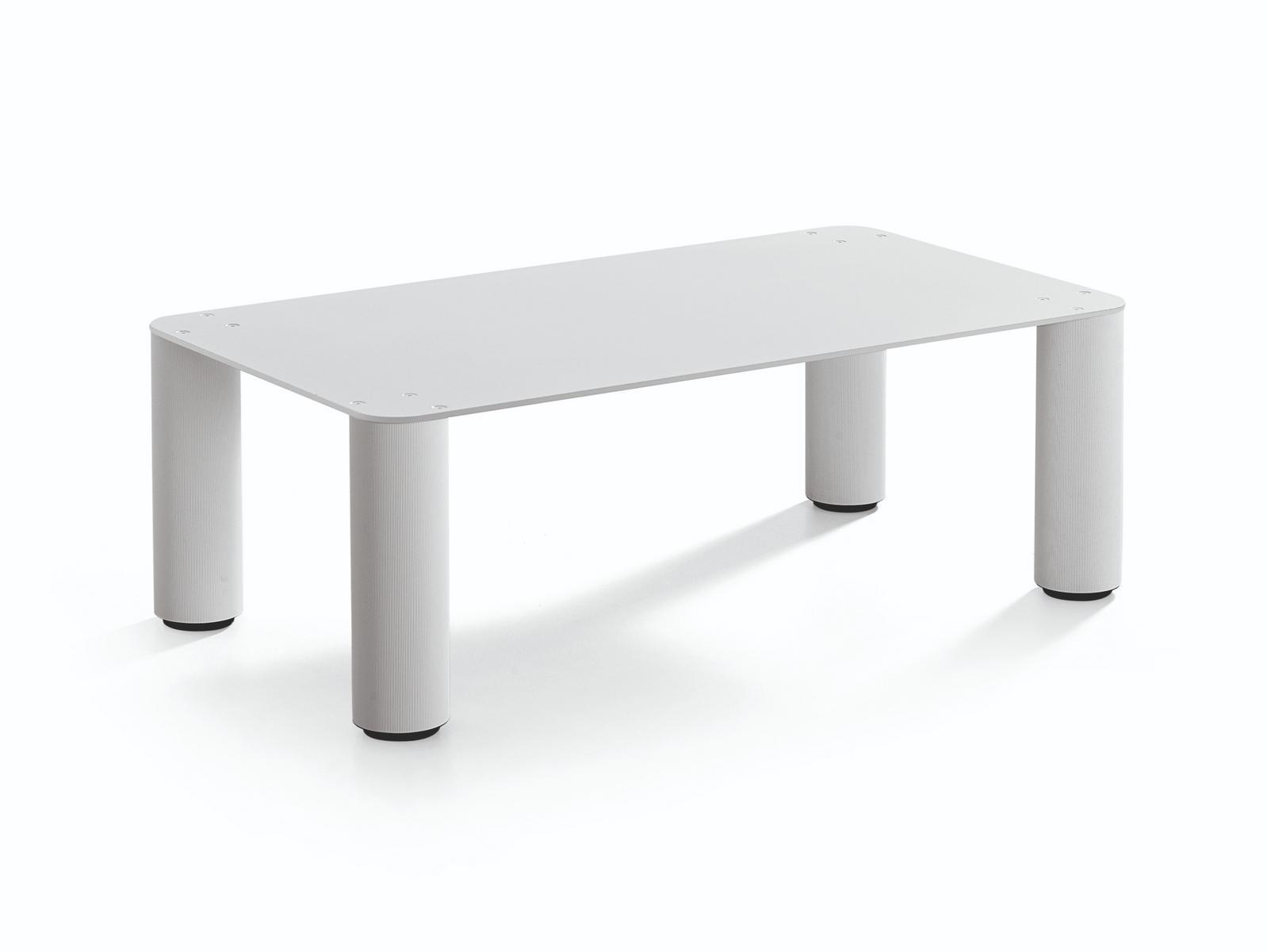 Low rectangular painted metal coffee table | Paw Cts by Midj