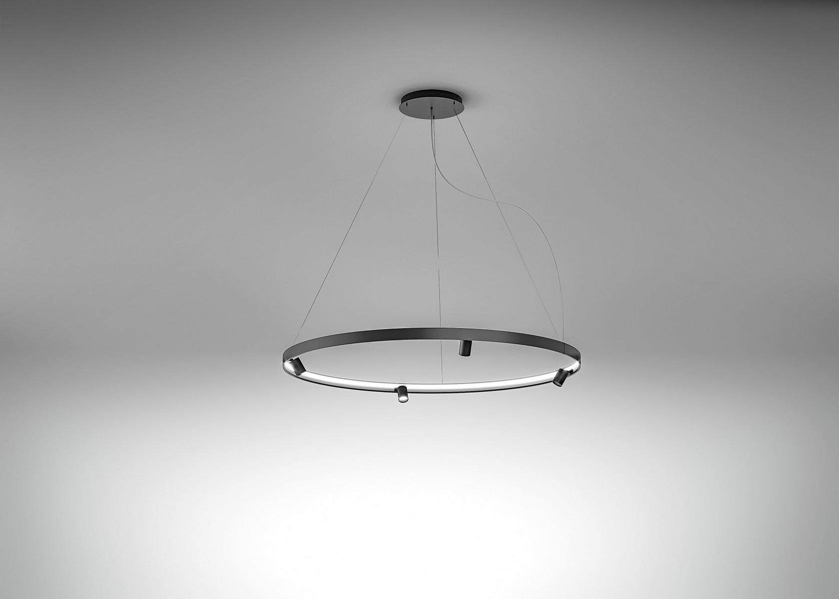 LED extruded aluminium pendant lamp | Arena by Panzeri