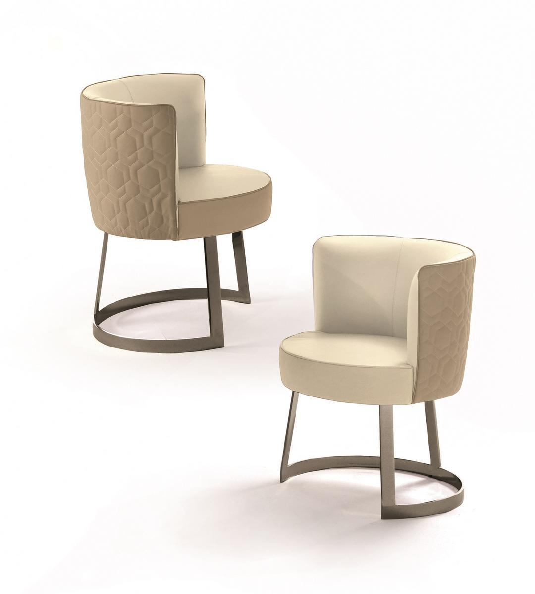 Leather easy chair | Cloé by Longhi