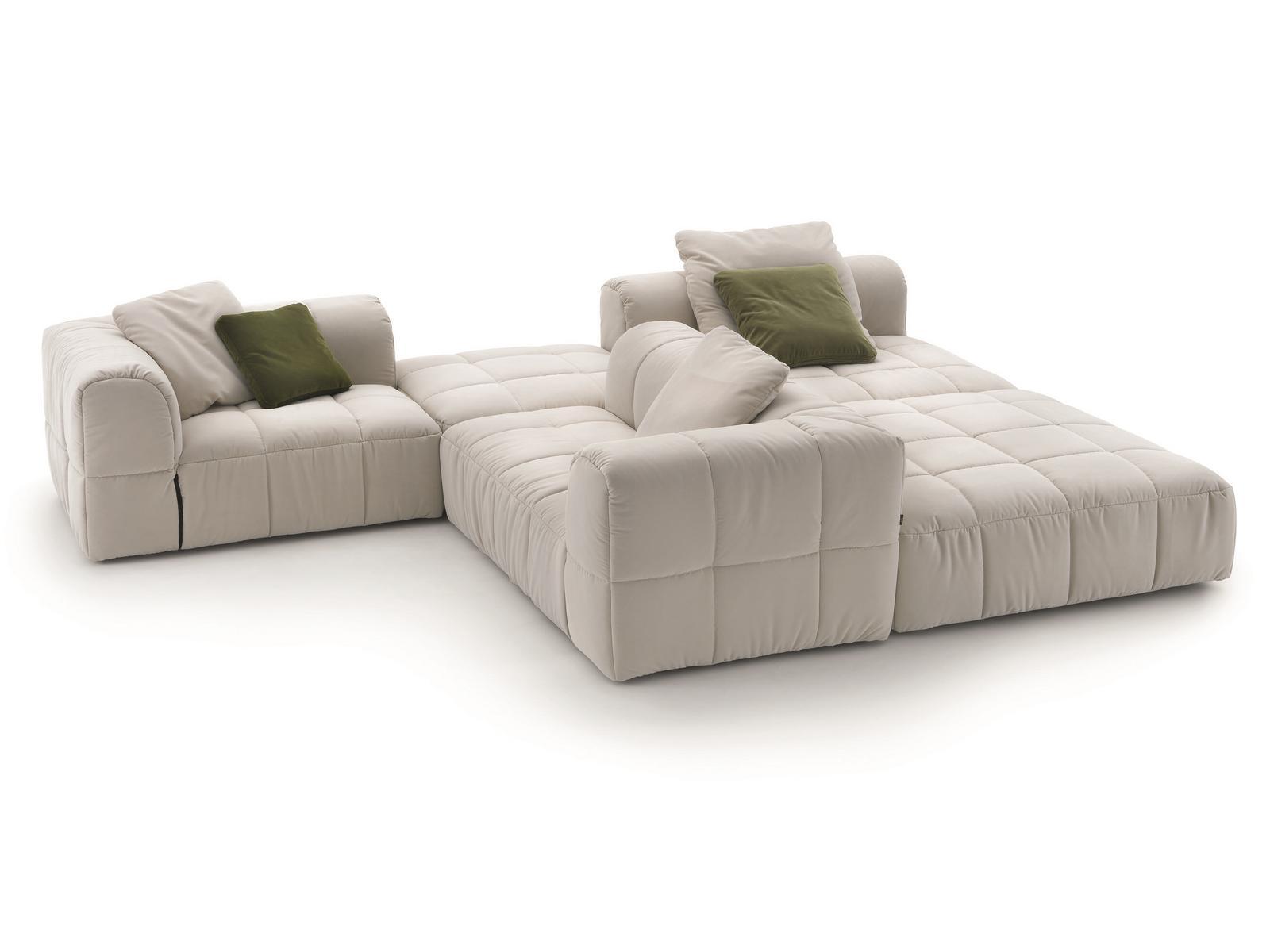 Modular fabric sofa | Strips System by Arflex