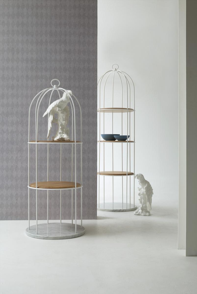 Open freestanding metal bookcase | Tweet by Tonin Casa