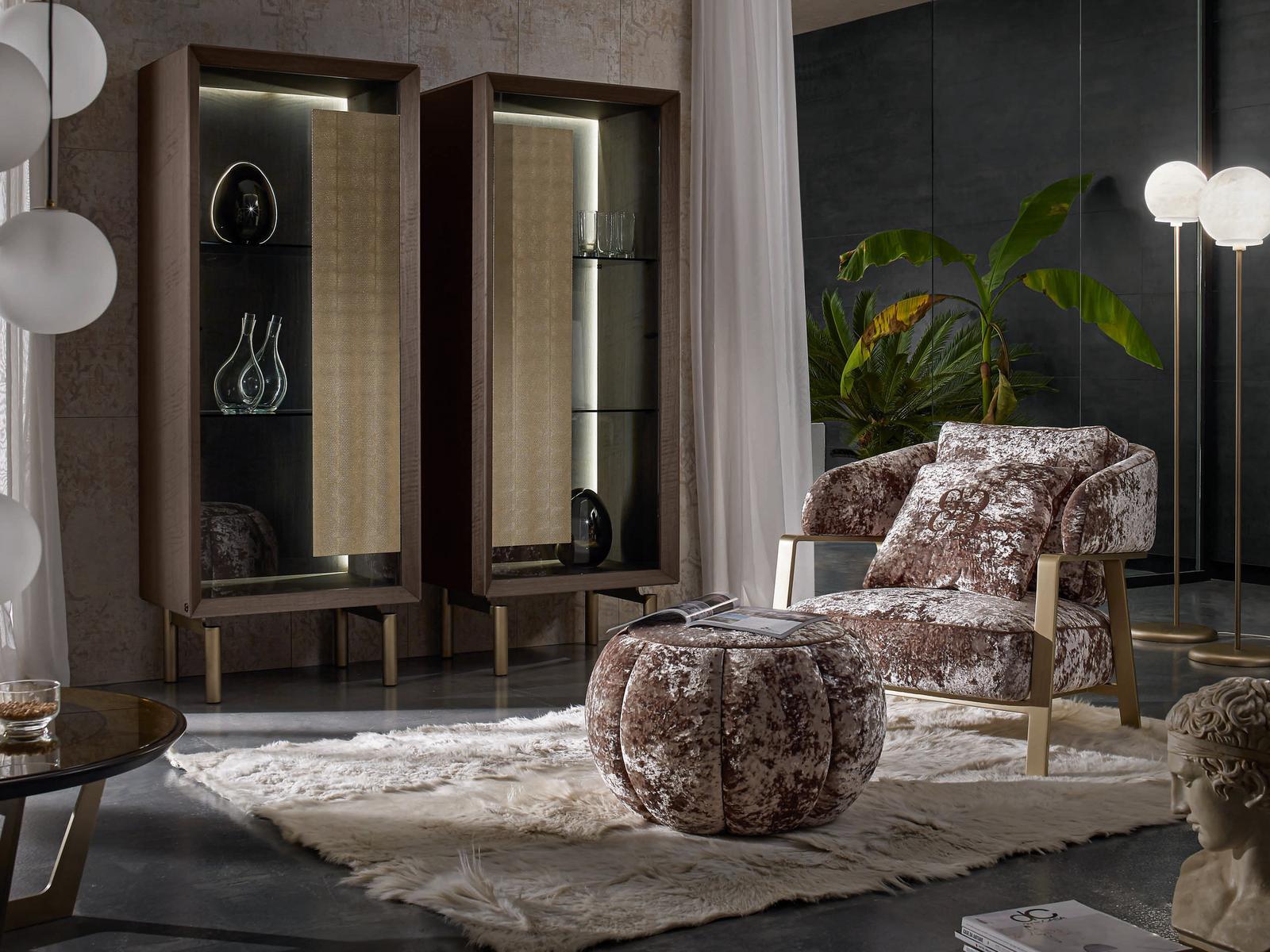 Fabric armchair with armrests | Oscar by Grilli