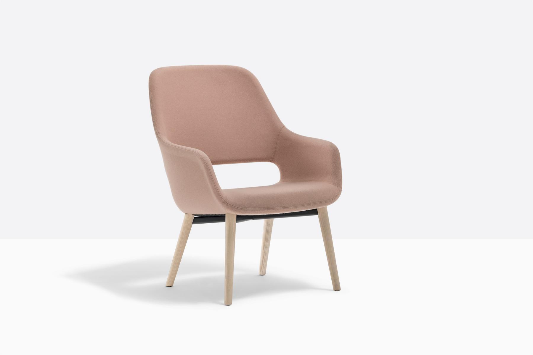 Upholstered fabric easy chair with armrests | Babila Comfort 2759 by Pedrali