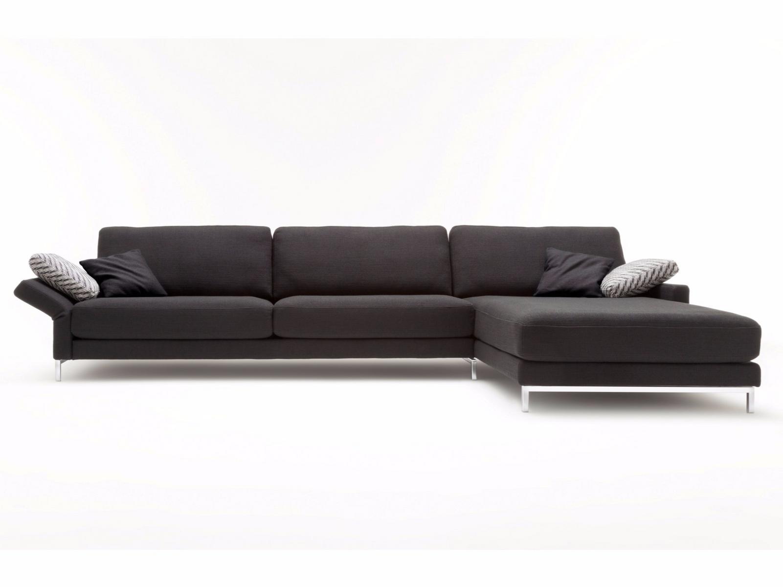 Modular fabric sofa with chaise longue | 011 Ego by Rolf Benz