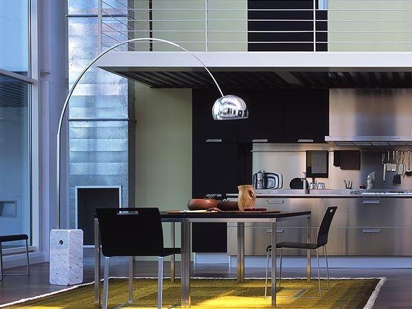 Design aluminium floor lamp | Arco by Flos