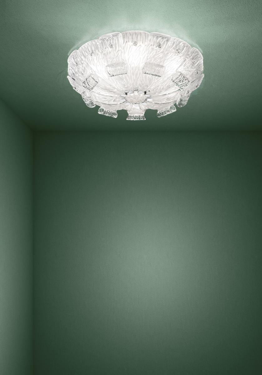 Glass ceiling light | Tribuno by Sylcom