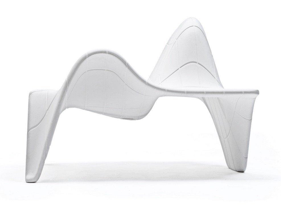 Sectional modular garden armchair with footstool | F3 by Vondom