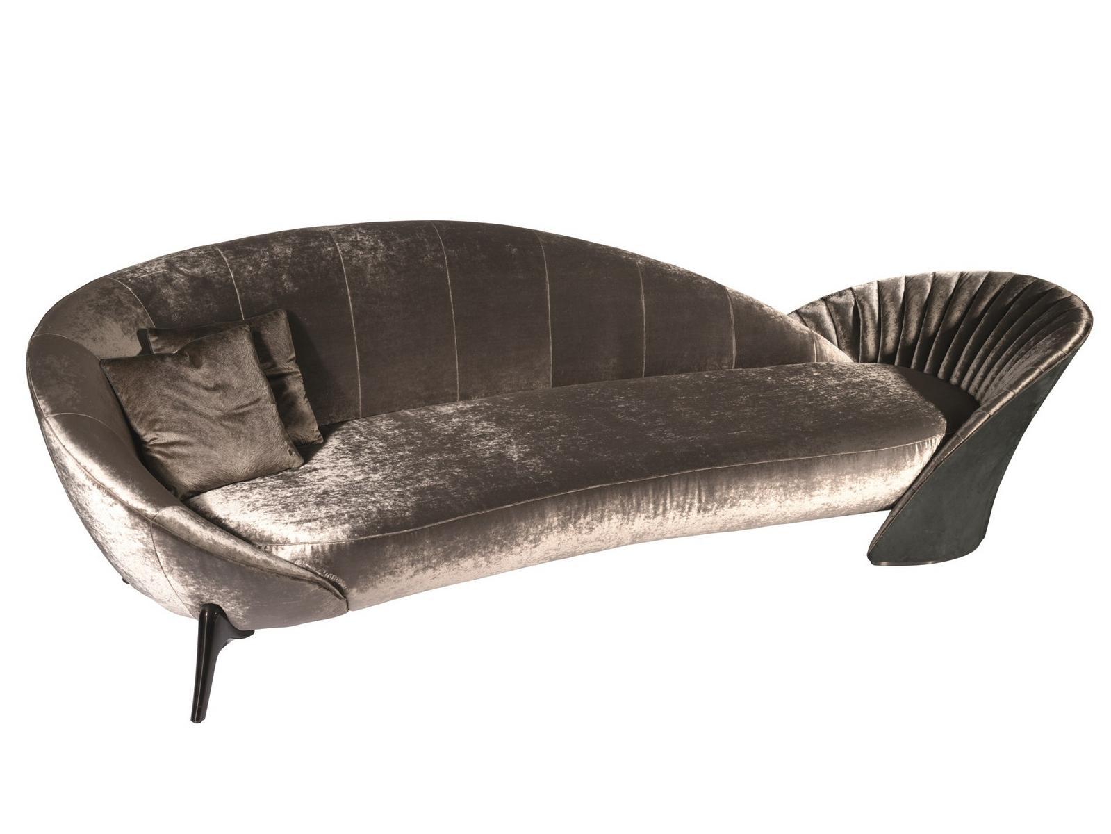 Curved fabric sofa | Presence by Visionnair