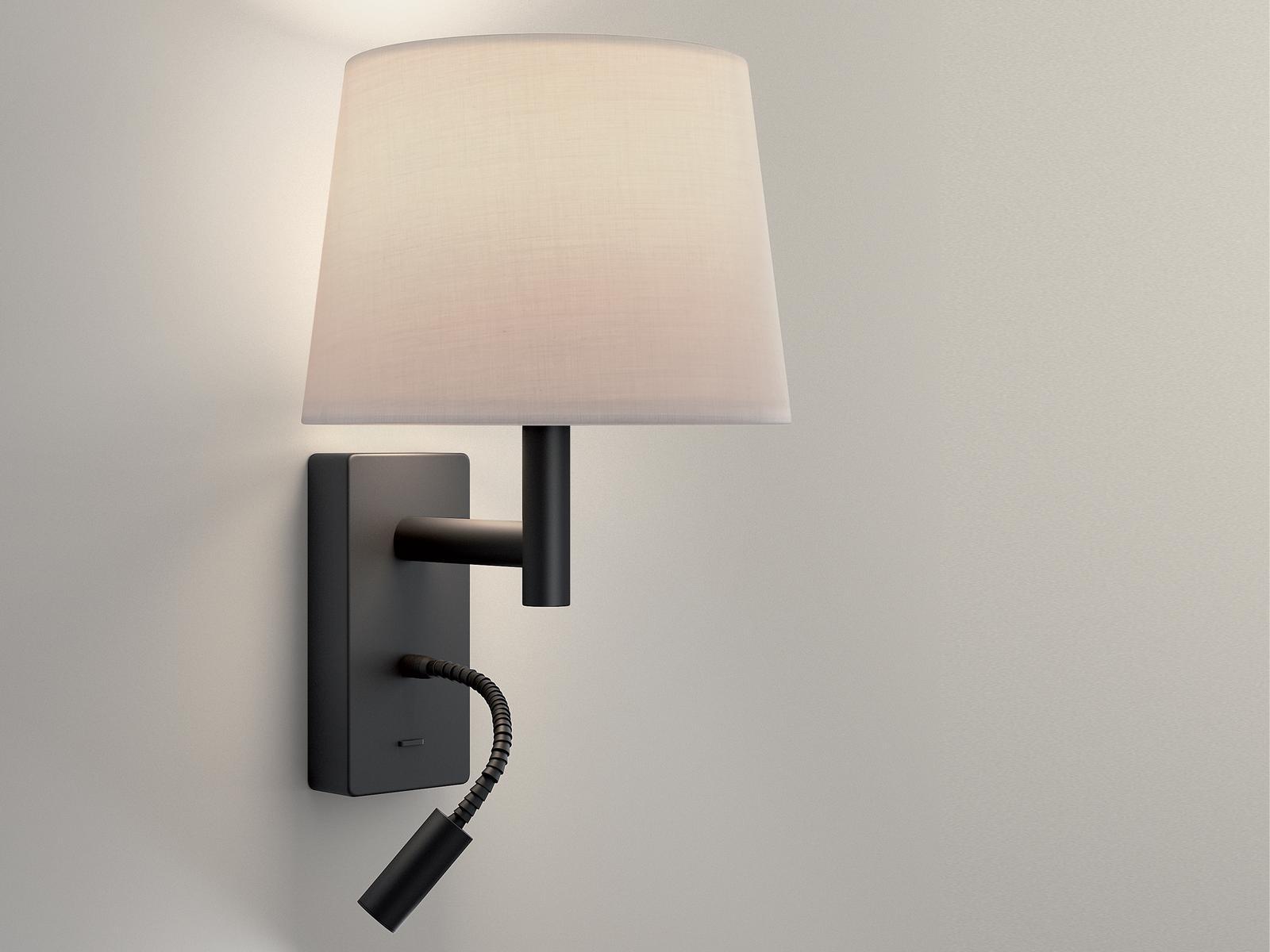 Aluminium reading lamp with swing arm | Metrica Shade Extend by Leds C4