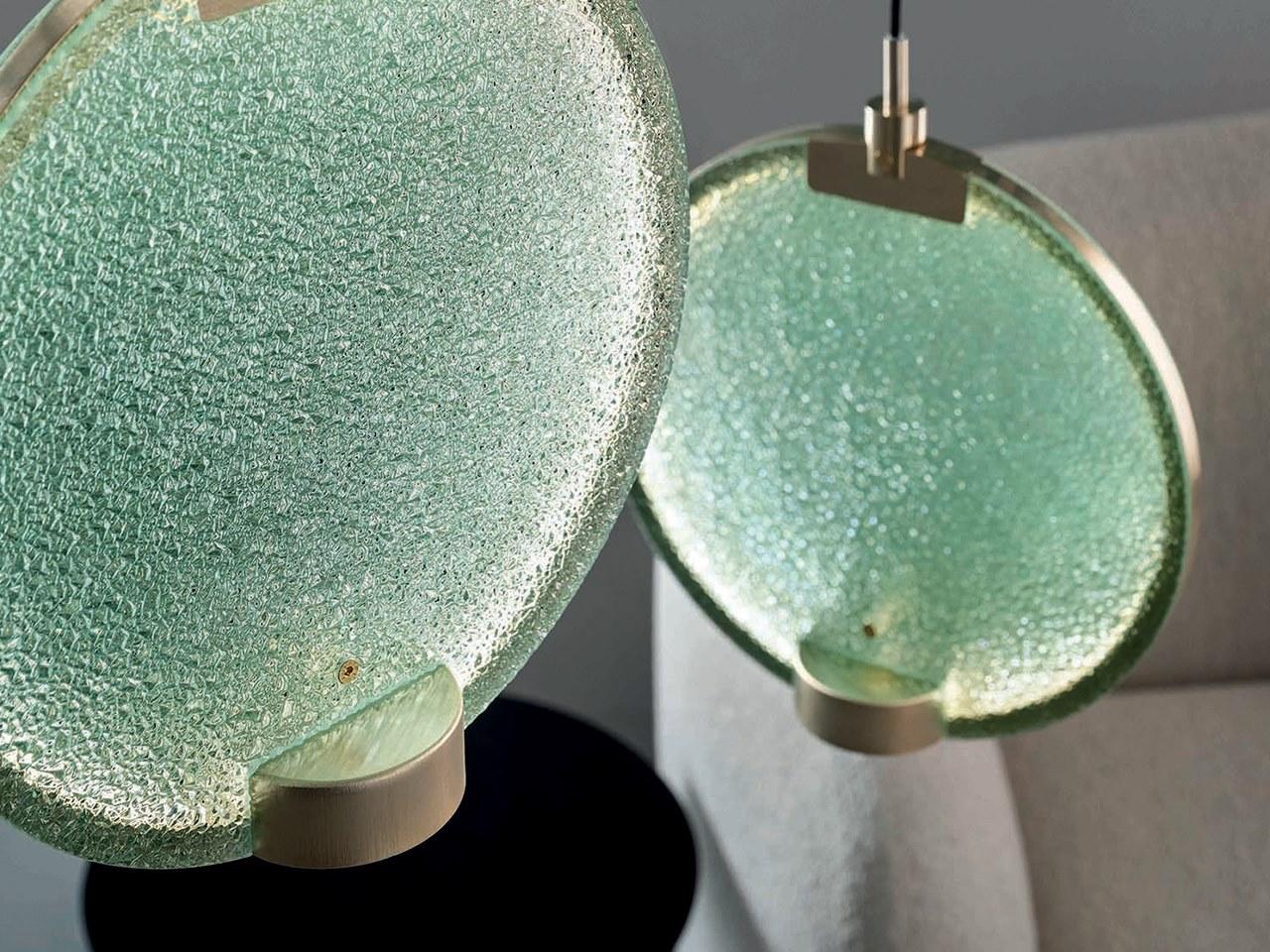 LED glass pendant lamp with dimmer | Horo S3 by Masiero