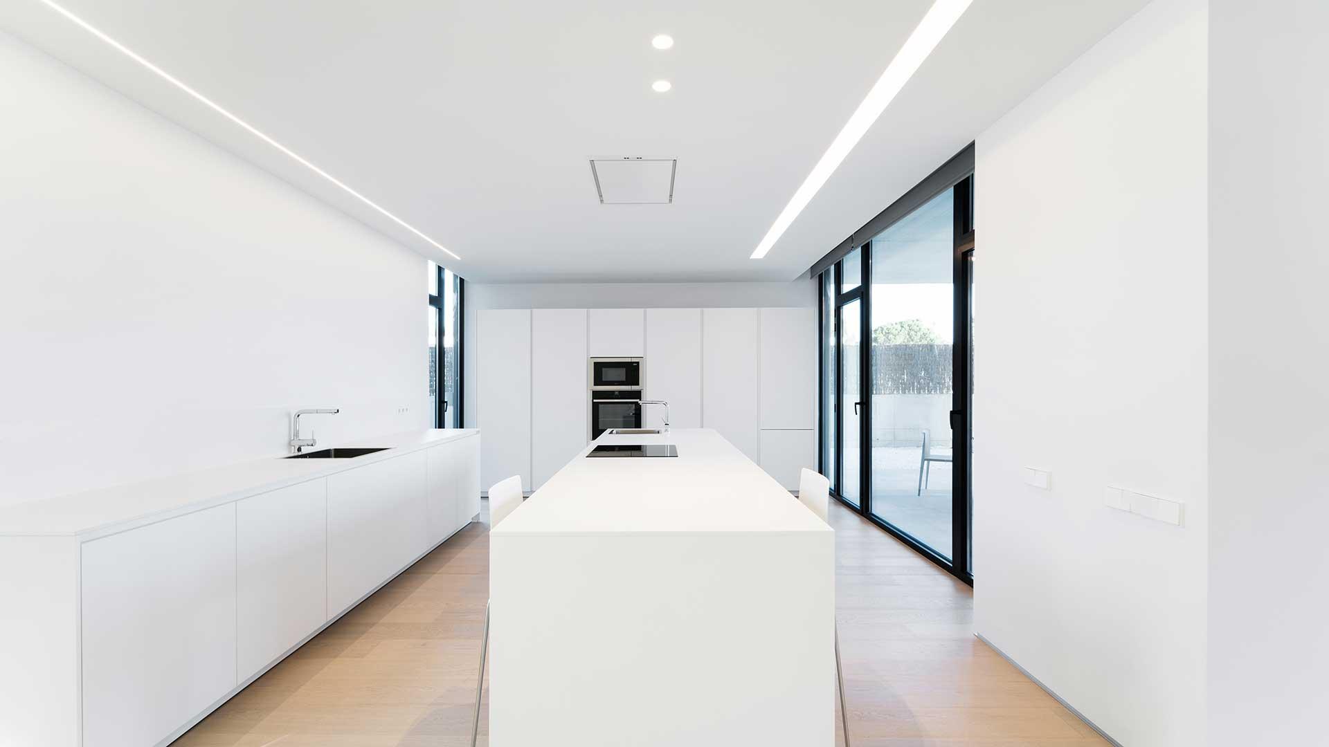 Aluminium linear lighting profile | Fifty Ho Trimless by Arkoslight