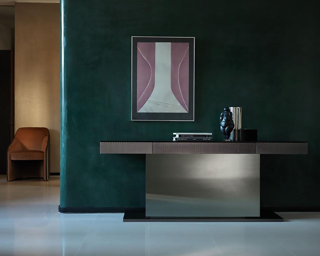 Rectangular metal console with drawers | Ludus by Daytona