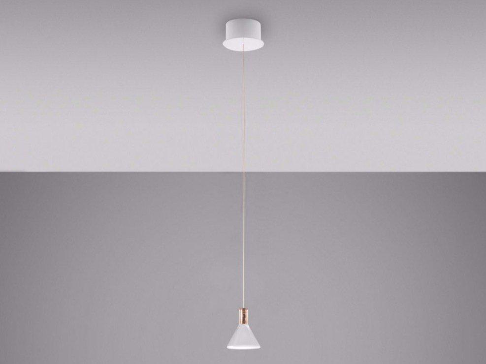 LED Borosilicate glass pendant lamp | Multispot Polair by Fabbian