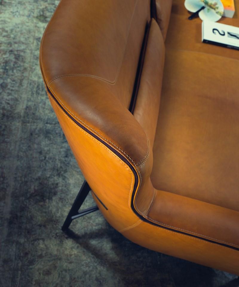 Sectional leather sofa | Harmony by Borzalino