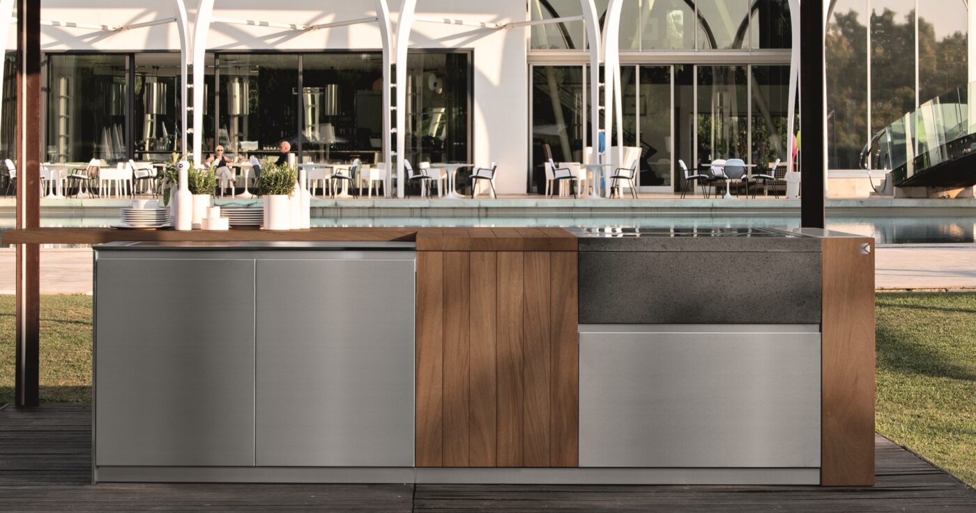 Kitchen with handles Aster Cucine Outdoor