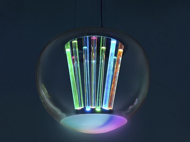 LED direct light blown glass pendant lamp | Spectral Light by Artemide