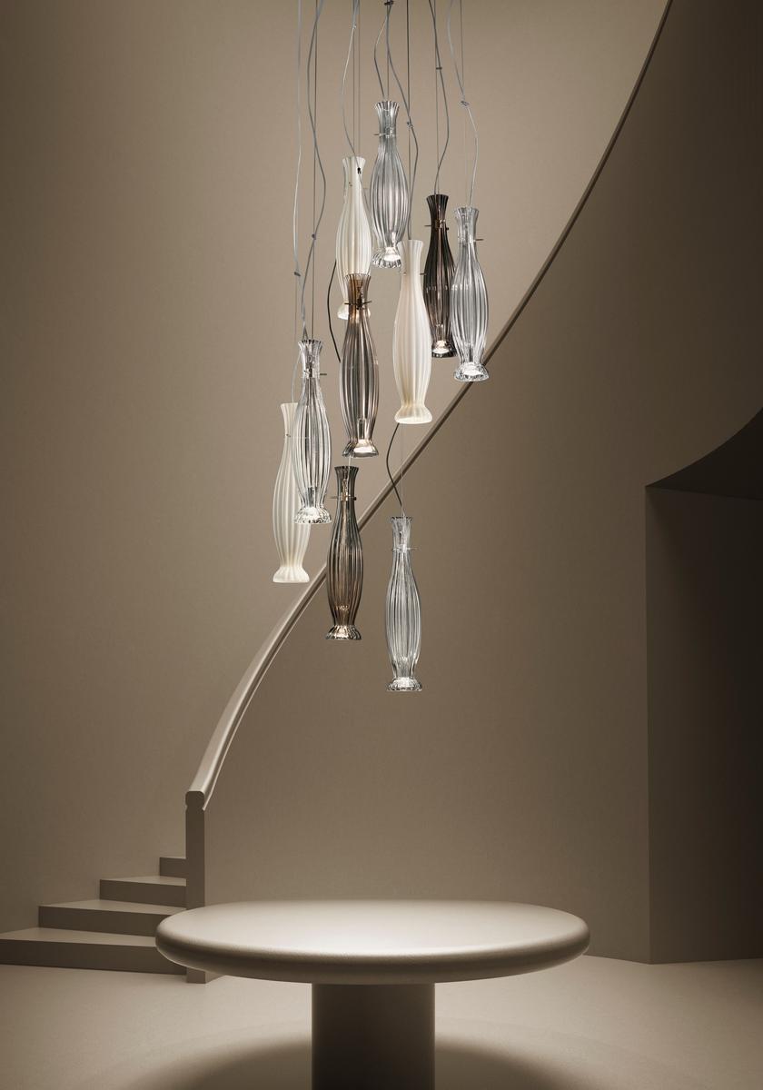 Glass pendant lamp | Diva by Sylcom
