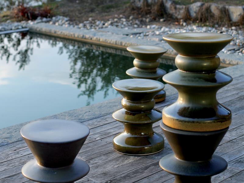 Round porcelain stoneware coffee table | Teti 6006 by Zanotta