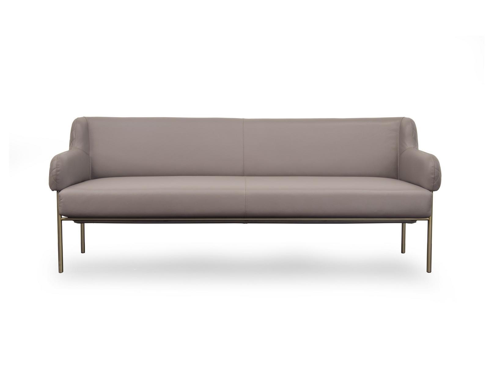 Upholstered leather sofa | Ginevra by Formitalia