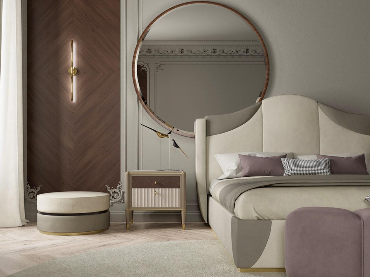 Upholstered fabric double bed | Pr.52 by Stella del Mobile