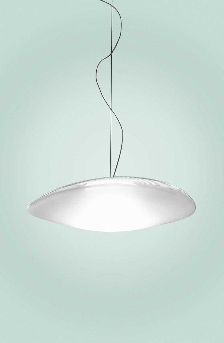 LED blown glass pendant lamp | Loop by Fabbian