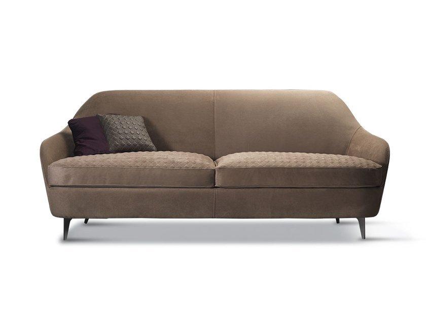 3 seater leather sofa | Nuvola by Reflex