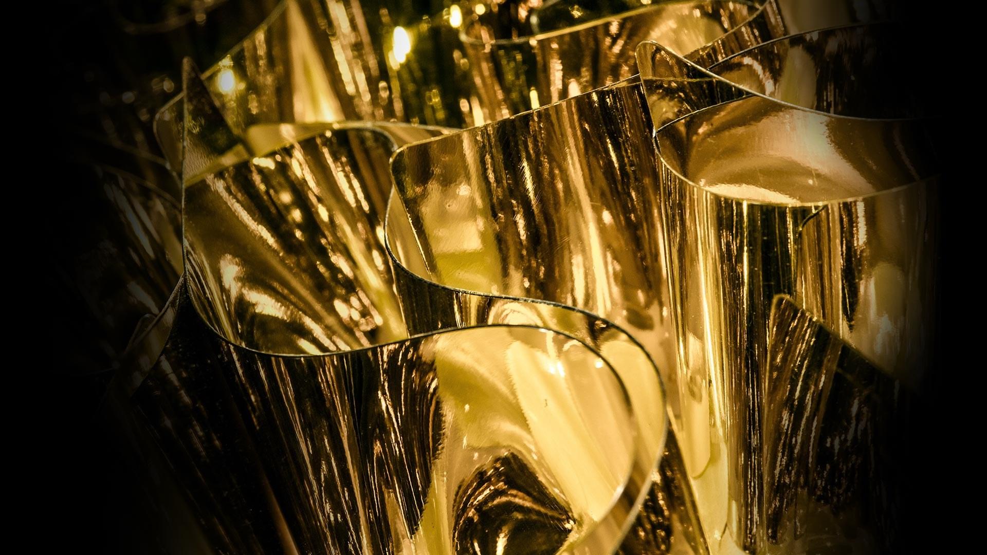 Goldflex® wall lamp / ceiling lamp | Veli Gold by Slamp