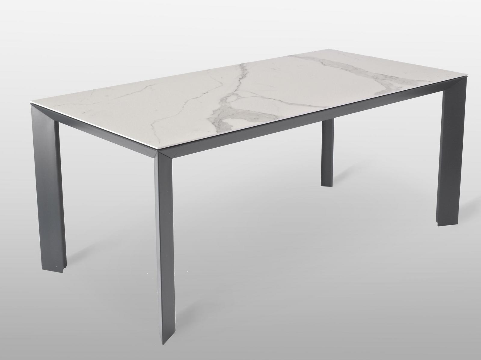Extending rectangular ceramic table | Manhattan by Riflessi