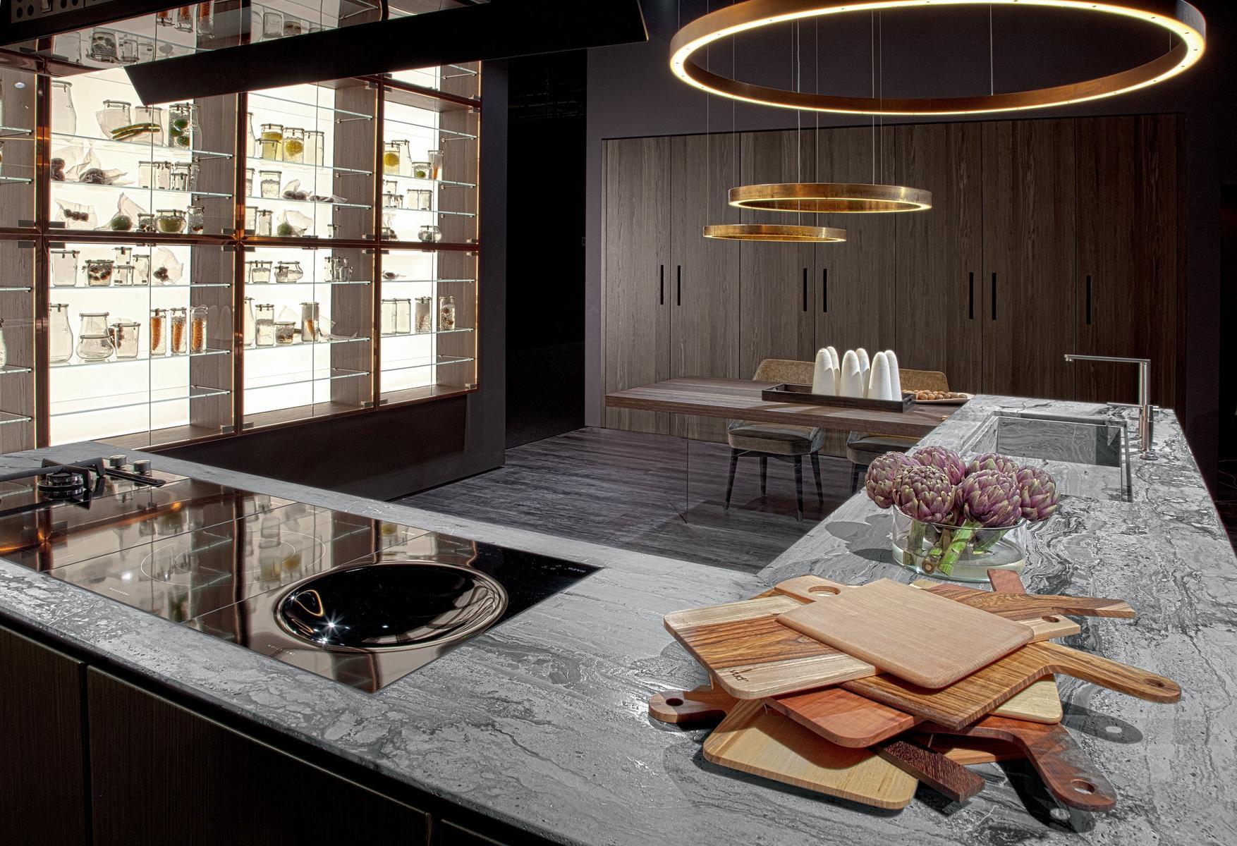 Fitted kitchen with island Rossana W75