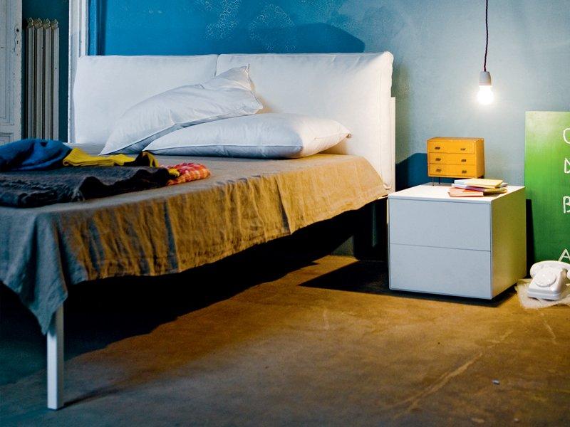 Double bed with upholstered headboard | Nyx 1707 by Zanotta