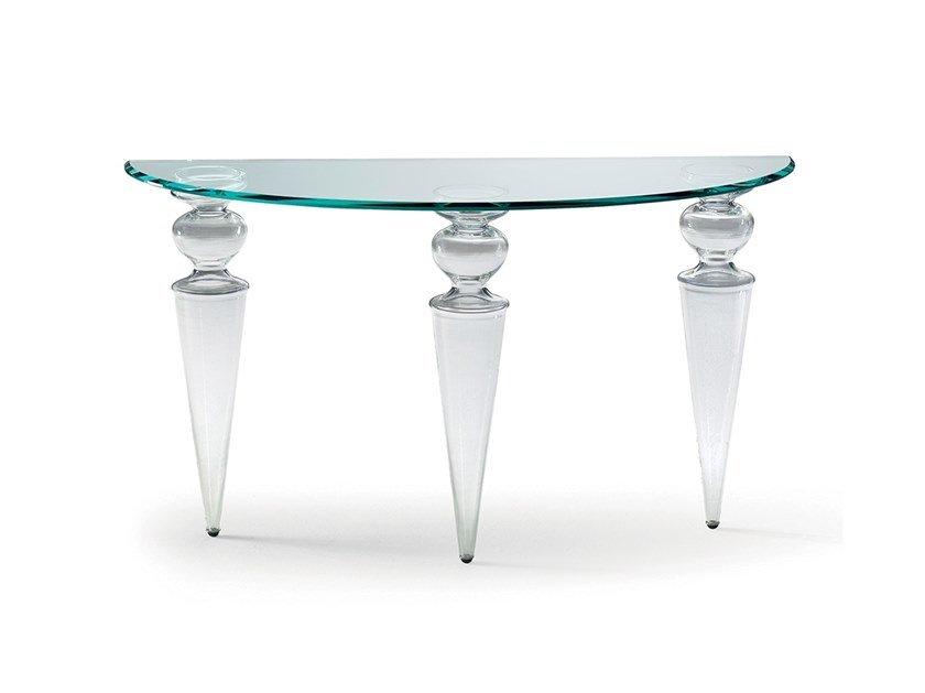 Demilune glass console table | Gran Canal by Reflex