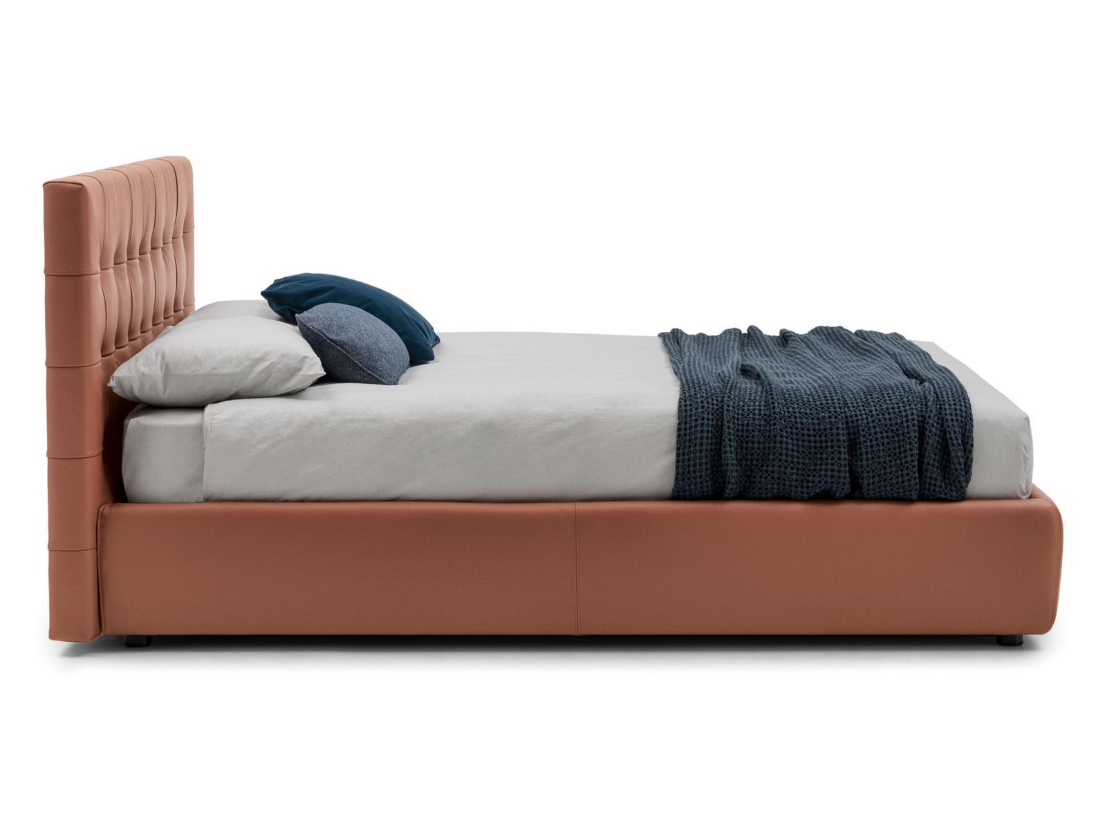 Storage bed with tufted headboard | Freedom by Bolzan letti