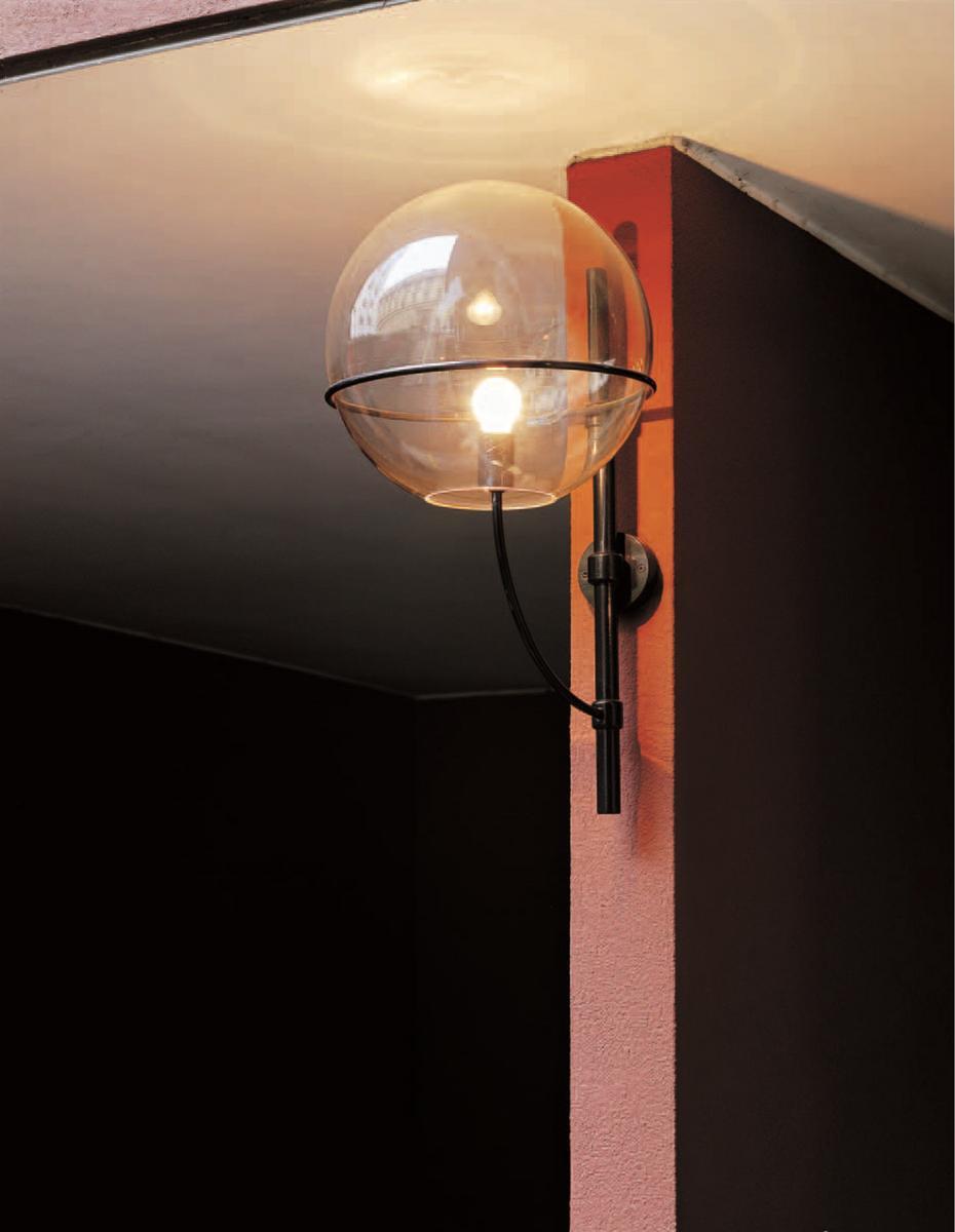 Direct light polycarbonate outdoor wall lamp | Lyndon - 160 by Oluce