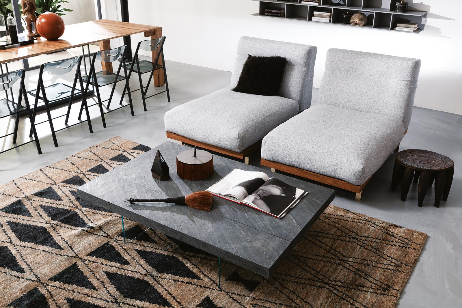 Height-adjustable wooden coffee table | Markus by Ozzio Italia