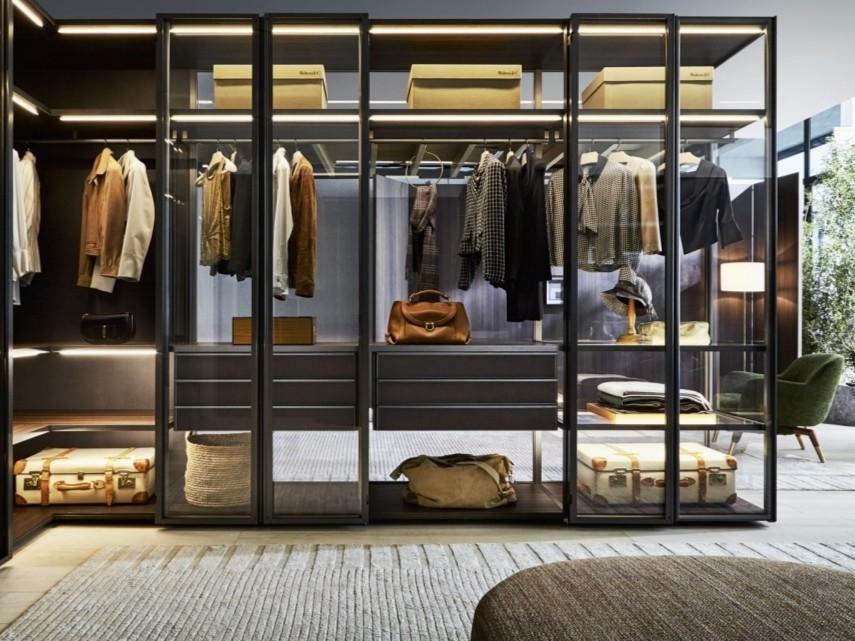 Glass cabinet door for wardrobes | Gliss Master Glass by Molteni