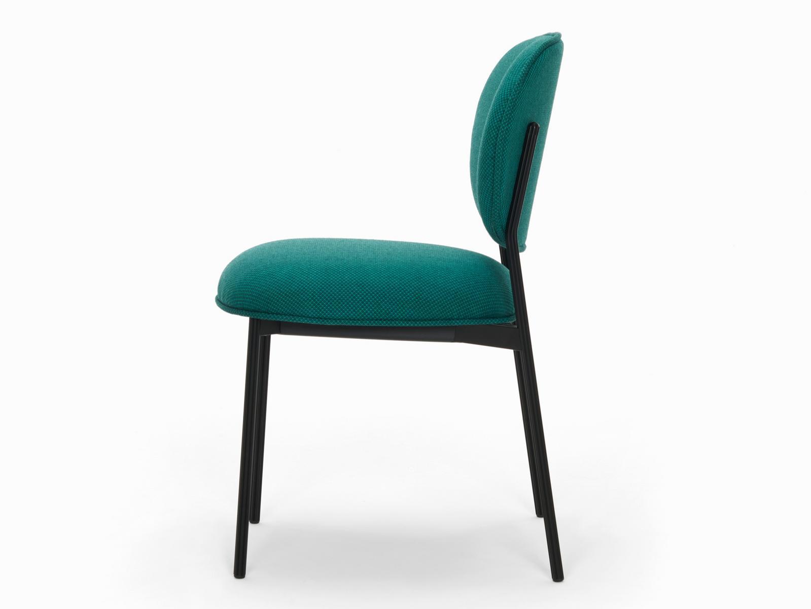 Upholstered stackable fabric chair | Blume 2950 by Pedrali