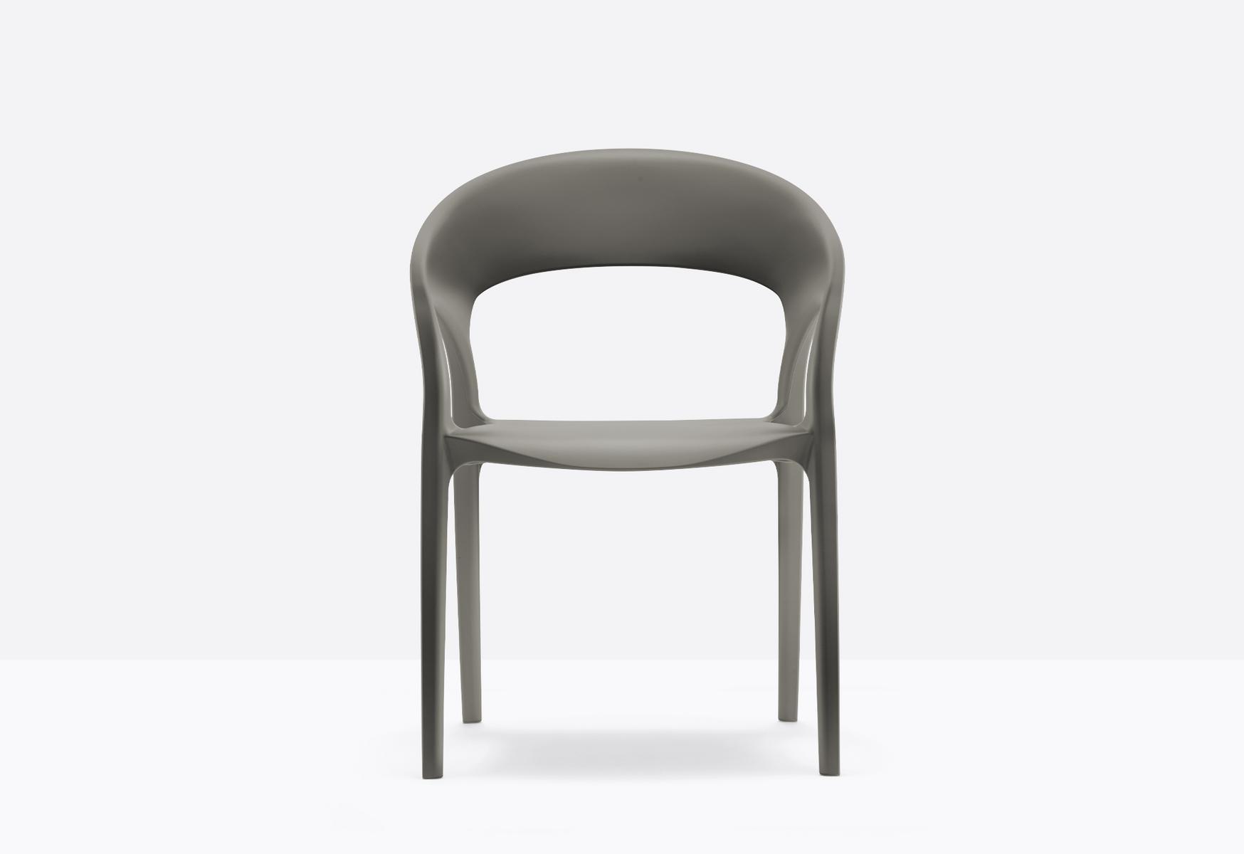 Polypropylene chair with armrests | Gossip 621 by Pedrali
