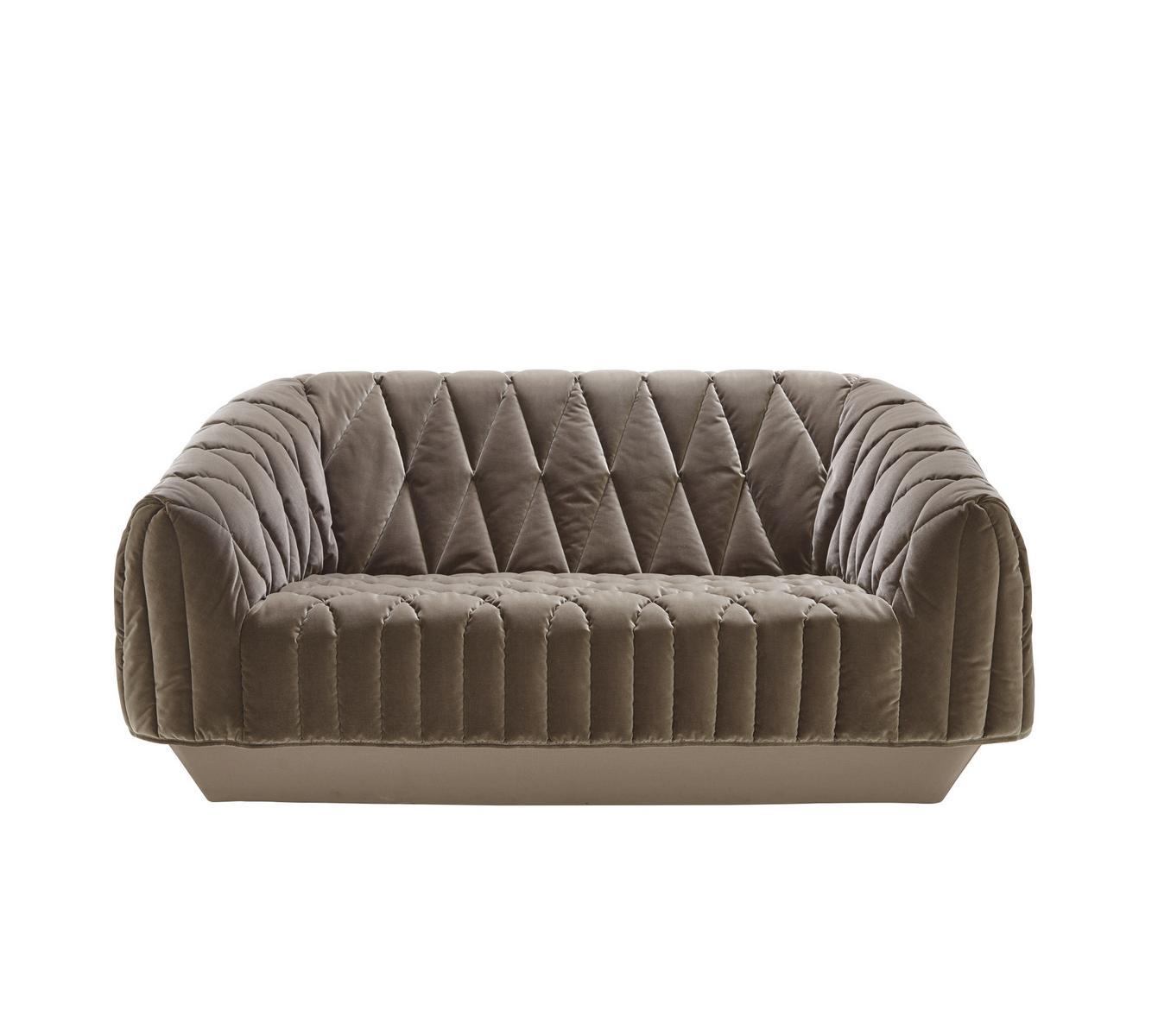 Upholstered 3 seater fabric sofa with removable cover | Cover by Ligne Roset