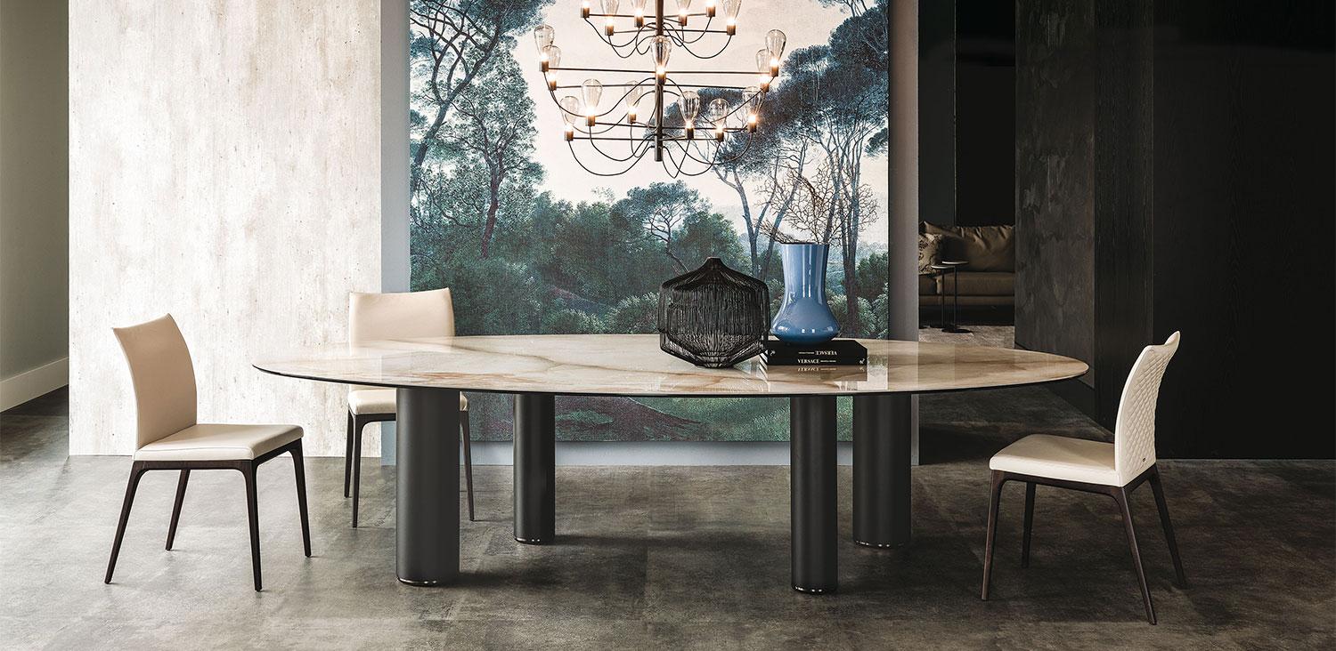 Rectangular metal table | Roll Keramik by Cattelan Italia