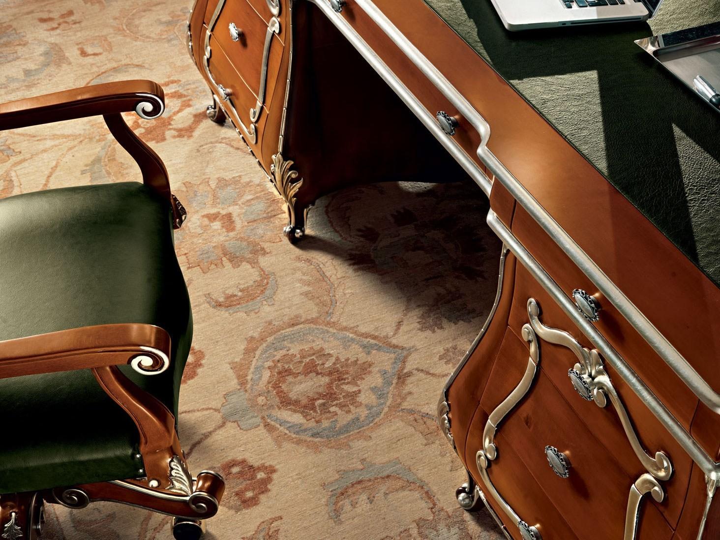 Solid wood writing desk with drawers | 11305 by Modenese Gastone