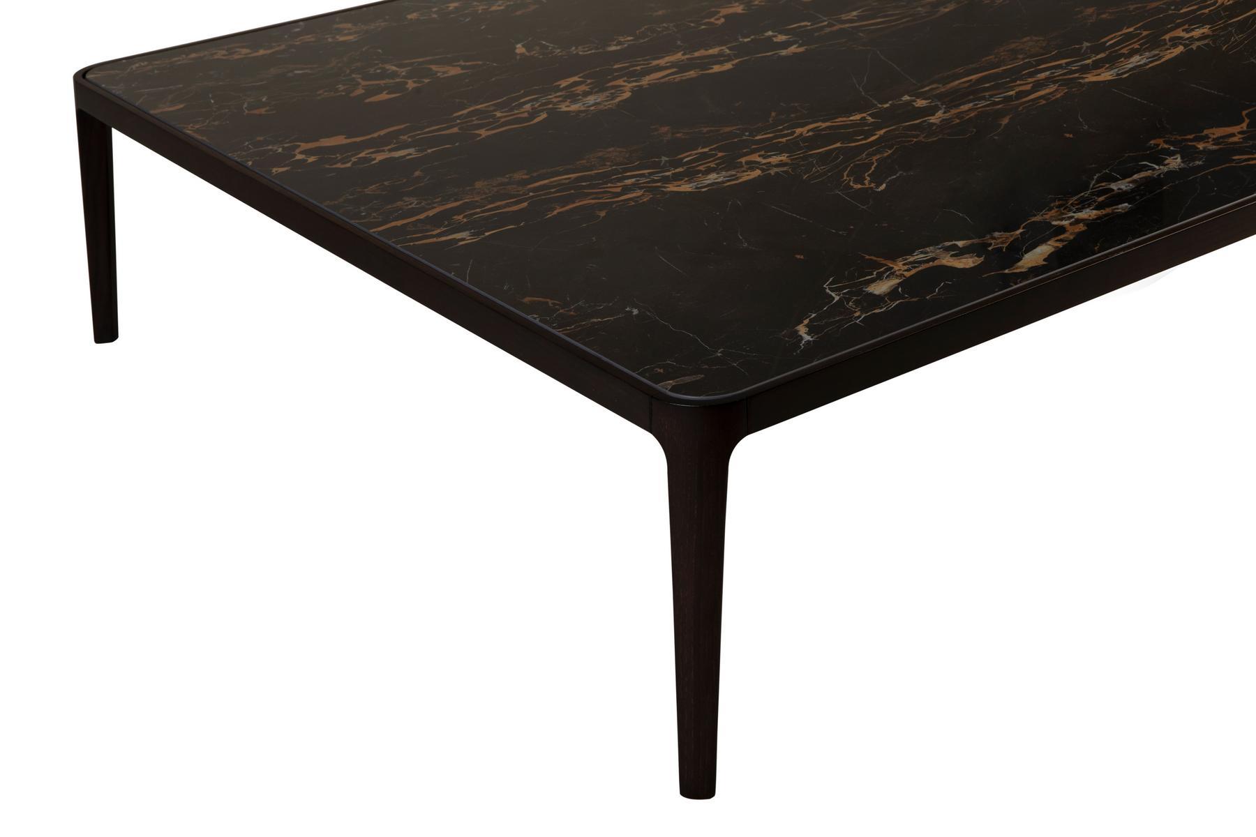 Low square porcelain stoneware coffee table | Fidelio by Tonin Casa