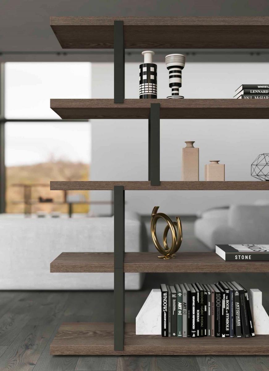 Freestanding wooden bookcase | New York by Olivieri