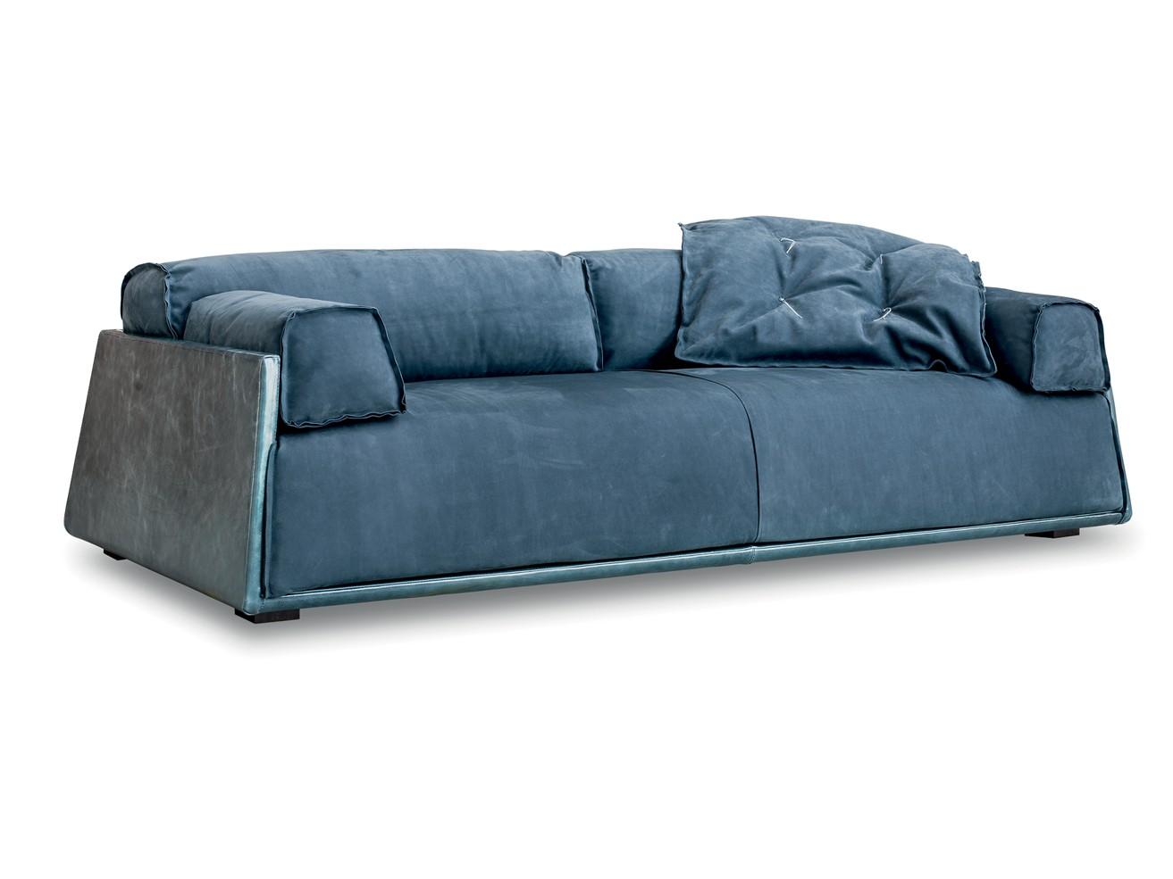 Leather sofa | Hard & Soft Slim by Baxter