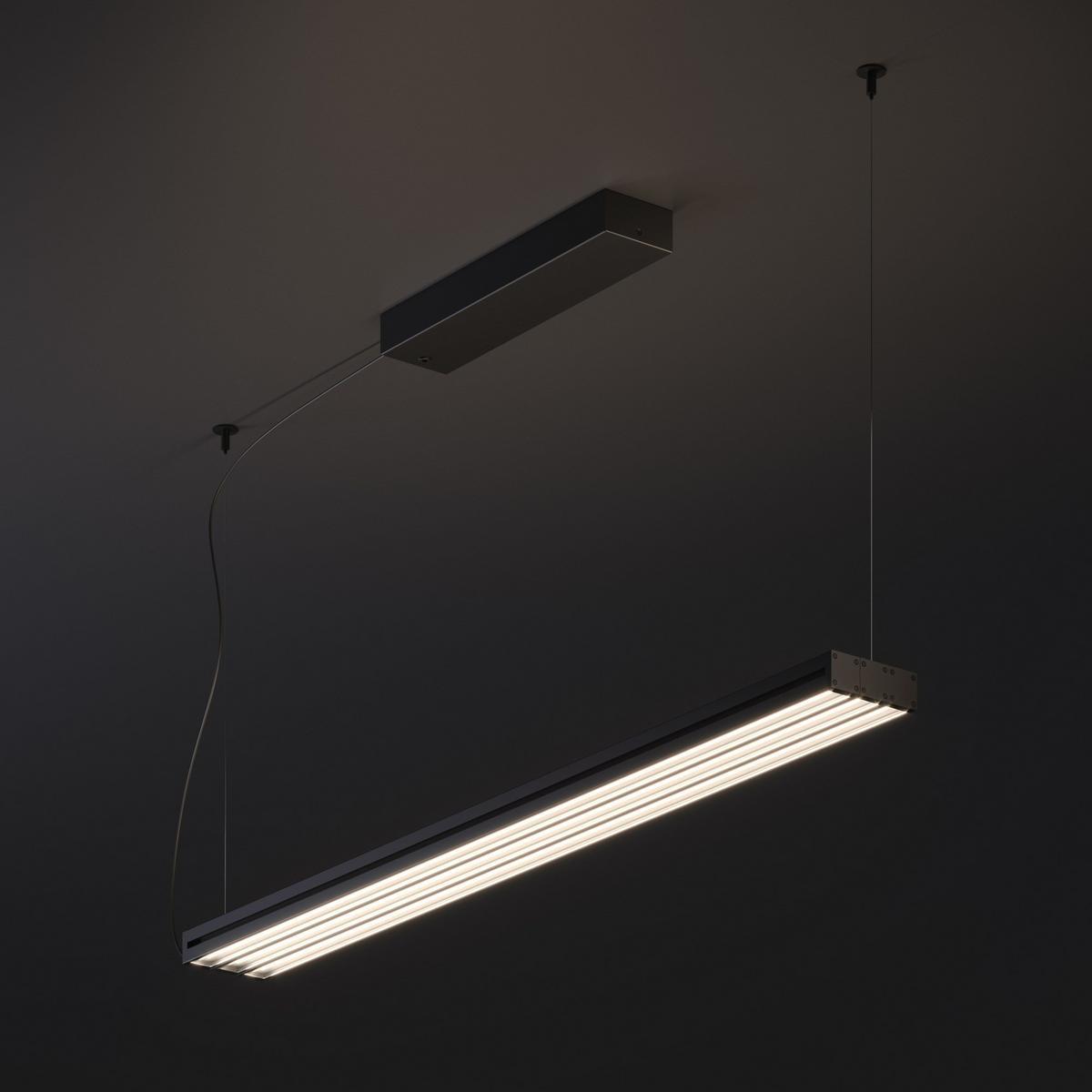 LED Anodized aluminium pendant lamp | Light Glide by Fabbian