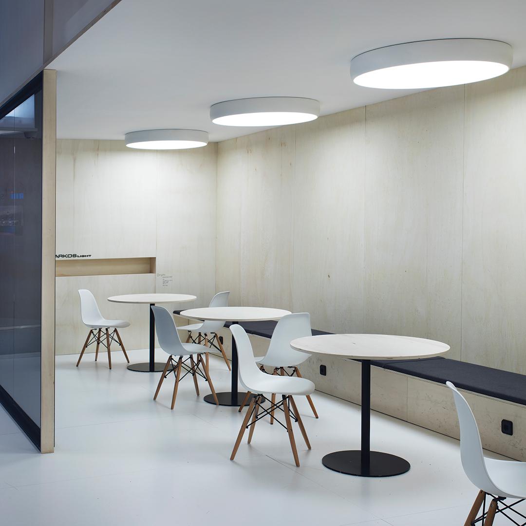 LED ceiling lamp with dimmer | Drum 90 by Arkoslight