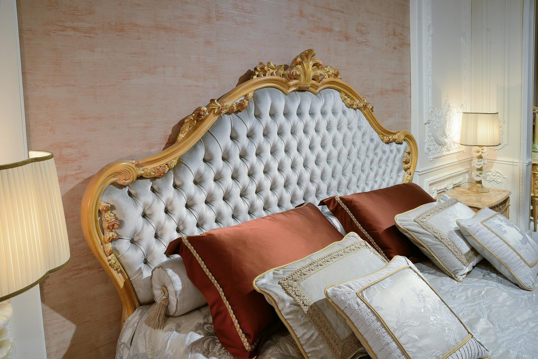 Velvet double bed with tufted headboard | 3700_luigi Xvi by Ezio Bellotti