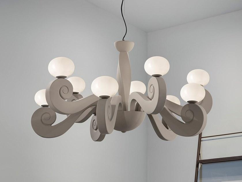 Expanded polyurethane chandelier | Bustier S5+5 by Masiero